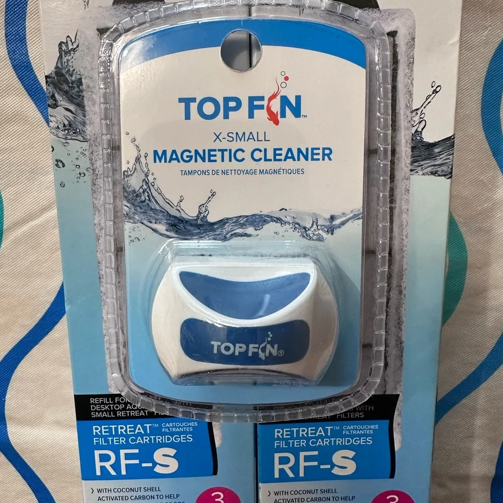 Top Fin Filter Cartridges and Magnetic Algae Cleaner